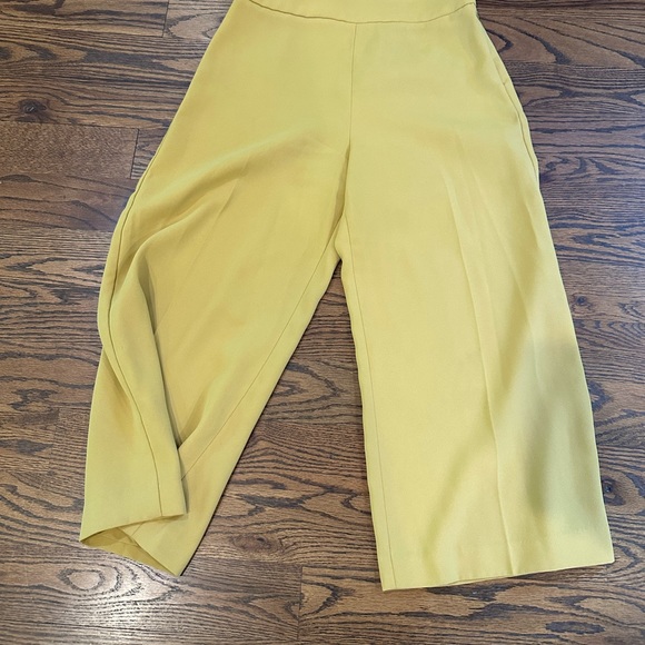 PETITE HIGH WAISTED CREPE CROPPED CULOTTES EXPRESS - Picture 4 of 5